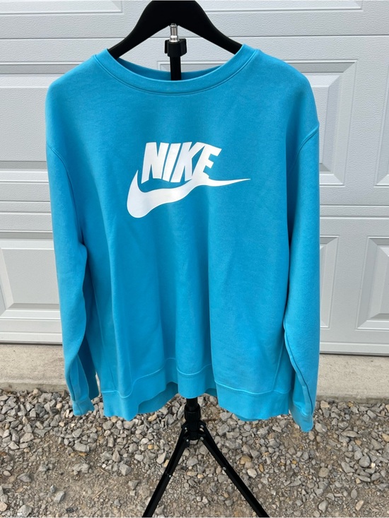 Nike Tops - Nike Turquoise Logo Crewneck Sweatshirt